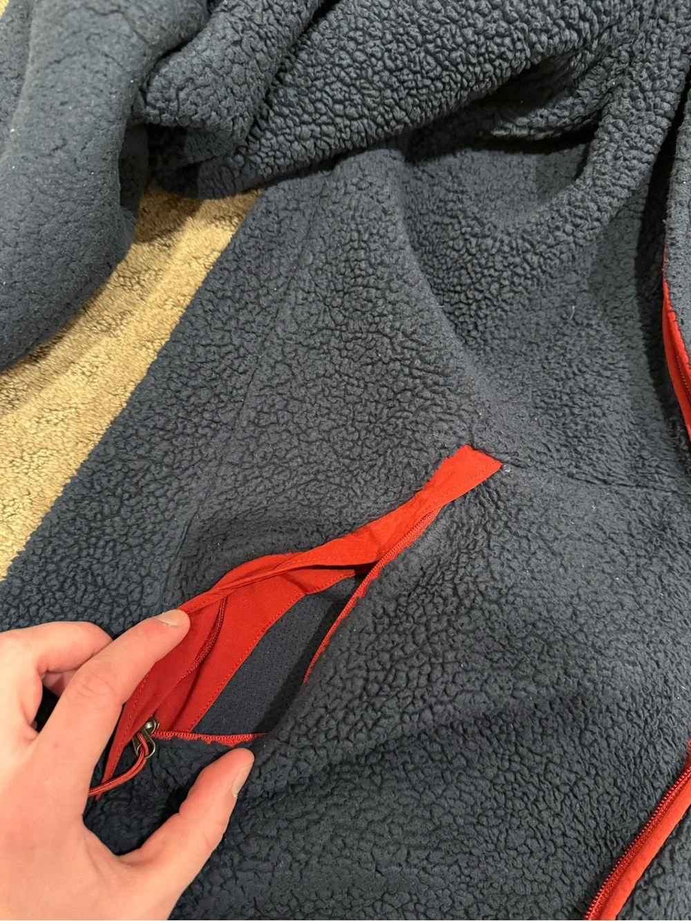 North Face navy fleece